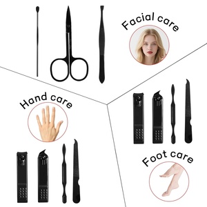 Bộ dụng cụ chăm sóc móng tay nam 7 trong 1 bằng nhựa, bộ dụng cụ làm móng tay và chân, hộp đựng du lịch, phụ kiện chăm sóc cá nhân hoàn hảo cho chồng, quà tặng - Product Image 2