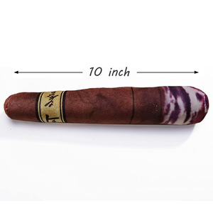 Juguete de Peluche para Perros con Forma de Cigarro, Color Marrón Oscuro, con Sonido, para Interiores - Product Image 4