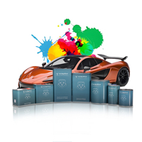 Peinture liquide en résine acrylique 1K de haute qualité P33, couleur marron vert nacré, pour la rénovation de carrosserie automobile