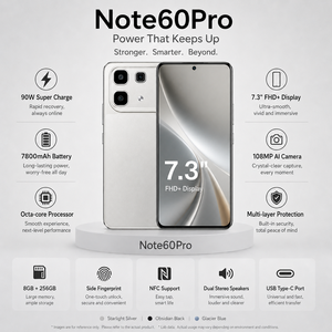 สมาร์ทโฟน New Note 60 Pro 5G หน้าจอ 7.3 นิ้ว ความจุ 16GB+1TB กล้อง 108MP รองรับ LTE/CDMA ซิมคู่ เหมาะสำหรับการเดินทาง ถ่ายภาพ และเล่นเกม - Product Image 5
