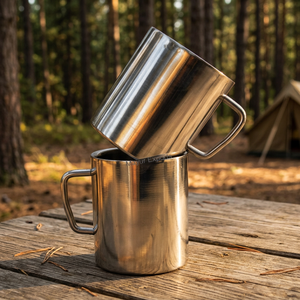 Double Wall Stainless Steel Mug Lid for Hot/Cold Beverages 6-12 Hours Thermal Insulation Eco-Friendly SGS Certified for Camping - Product Image 3