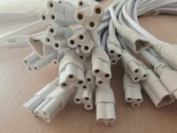 Câble d'extension de cordon d'alimentation pour tube lumineux LED T4 T5 T8, conducteur en cuivre à 3 brins, isolation en PVC