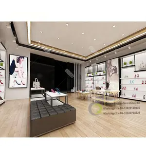 Professional Shoe Store Decoration Shoes Shop Interior Design Modern Shop Counter Design For Shoe Store