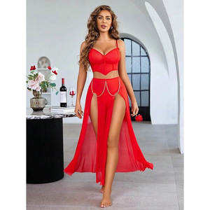 B1114 Camicia da Notte <span class=keywords><strong>Sexy</strong></span> per Donne, Abito da Notte alla Moda, Pizzo Trasparente Seducente, Indumento Intimo Divertente e Provocante - Product Image 6