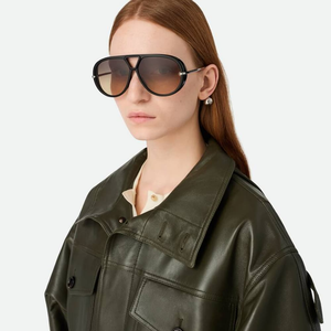 แว่นกันแดด Bottega BV Pilot Style Acetate ป้องกันแสงสะท้อน แว่นตาแฟชั่นสำหรับขับรถ ท่องเที่ยว ปาร์ตี้ ใส่ลำลอง Veneta - Product Image 2