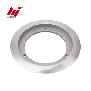 Nickel-Plated Brass One Gang Carpet Flange for Flush Round Cover