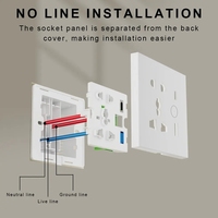 Prise intelligente BAOBEN WiFi, prise universelle Tuya EU UK QC3.0 USB Type-C, charge rapide, compatible avec Alexa Google Home