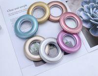 Anneaux de rideau de douche colorés faciles à utiliser, anneaux de rideau en PP couleur or rose, œillets, boucles, accessoires de rideau