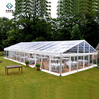 Tente d'Exposition Extérieure de Luxe Grande en PVC Blanc pour Entrepôt Commercial, Chapiteau de Mariage, Fête et Événements d'Église