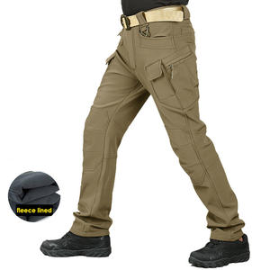 定制户外防水徒步狩猎软壳战术羊毛衬里长裤男士登山裤 - Product Image 1