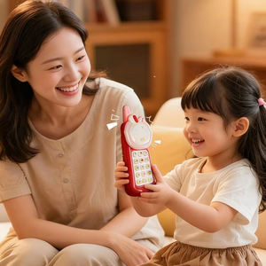 ของเล่นโทรศัพท์มือถือดนตรีออร์ฟแบบขายส่ง ของเล่นโทรศัพท์มือถืออัจฉริยะแบบมัลติฟังก์ชั่น ลายการ์ตูน บันทึกเสียงได้ สำหรับการเรียนรู้ - Product Image 4