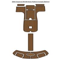 Tapis de pont en mousse EVA imitation teck pour plateforme de bain et cockpit de bateau, style SeaDek MarineMat, auto-adhésif, pour Chaparral 255 SSI 2008