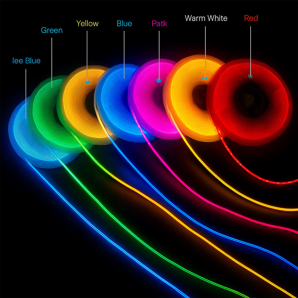 Outdoor Waterproof Neon Flex LED Strip Light 220V High Voltage Flexible Multi Color Cuttable Safe Touch for Home Decor