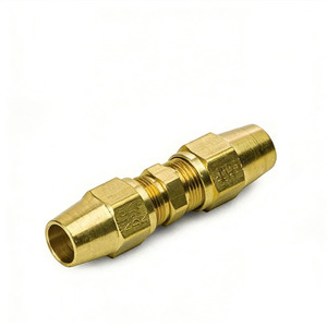 ข้อต่อทองเหลืองแบบจุดเชื่อมขนาด 1/4 นิ้ว เกลียว NPT สำหรับเชื่อมต่อสายลม - Product Image 1