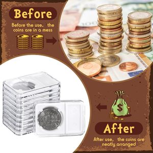 Boîtes de présentation pour pièces de monnaie certifiées Premier de 38 mm, en plastique résistant aux rayures, pour pièces Morgan Peace IKE en argent - Product Image 3