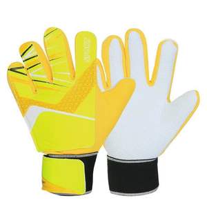 Sarung Tangan Kiper Sepak Bola Profesional Karet Berkualitas Tinggi Anti Selip dengan Pengait dan Perekat Melindungi Keamanan Tangan Unisex Olahraga - Product Image 1