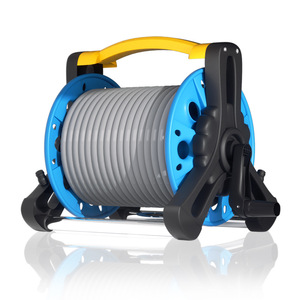 Garden Hose Reel With <b>Wheels</b> Portable PVC Hose Storage Cart For Outdoor Water Pipe High Pressure Spraying Use - Product Image 3