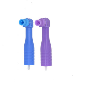 Coupe de polissage angulaire HDF Prophy avec poignée, embout souple violet et bleu pour équipement de nettoyage et de restauration dentaire - Product Image 3