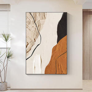 لوحة زيتية مرسومة يدويًا لغرفة المعيشة من موفي، لوحة حائط عصرية مطبوعة بالأشعة فوق البنفسجية بـ 6 ألوان، لوحة راقية لخلفية الأريكة - Product Image 4