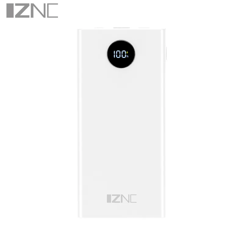 IZNC 뜨거운 판매 전원 은행 고용량 ac 출력 케이블 및 디지털 디스플레이 화면 powerbank 20000mah