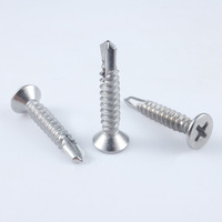 Vis autoperceuses Sidebo DIN7504P personnalisées M3.5 à tête fraisée plate de 10 mm pour toiture métallique en zinc
