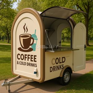 Carrito de Comida Móvil 2025 Pequeño para Slush, Hot Dogs, Helados, Estilo Retro - Product Image 5