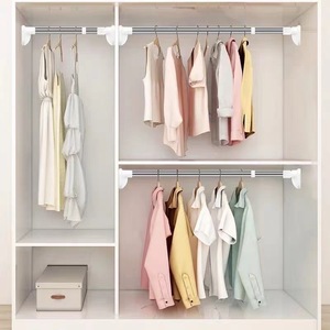 Séchoir à <span class=keywords><strong>linge</strong></span> extensible, tringle de support réglable, porte-vêtements domestique, tringle pour suspendre les vêtements sur balcon, sans perçage requis - Product Image 2