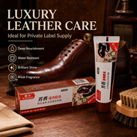 Hei Niu Lederpflege & Möbelpflege Schwarze Flüssige Schuhcreme Tube 35g