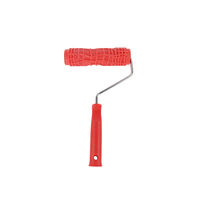 Rouleau de peinture texturé en caoutchouc effet crocodile de 7 pouces, pour le gaufrage artistique mural DIY, avec tige télescopique