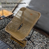 Nouvelle conception de chaise de camping pliante en aluminium respirante et ultralégère, chaise portable pour la pêche, la plage, le dessin