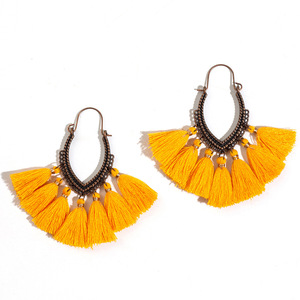 Bohemian Tassel Earrings Alloy Antique <b>Bronze</b> Plated <b>Drop</b> Earrings For Women Party Fashion Jewelry - Product Image 5