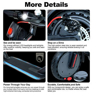 Monopattino Elettrico Pieghevole da 8.5 Pollici a <span class=keywords><strong>2</strong></span> Ruote, Magazzini UE US CA, Batteria 36V 10Ah Lunga Autonomia con App - Product Image 5