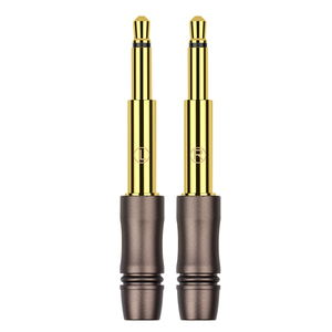Connettori Mono da 3,5 mm Placcati in Oro a 2 Poli per Meze99 Classics 99neo ANTONIO 99 <span class=keywords><strong>NEO</strong></span> <span class=keywords><strong>NOIR</strong></span> - Product Image 1