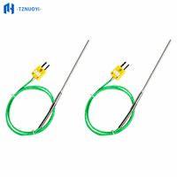 Probe Termokopel Tipe K Presisi Tinggi untuk Pengukuran Suhu Industri (-200~1300) Kabel Baja Tahan Karat OEM/ODM
