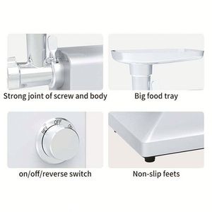Picadora <span class=keywords><strong>de</strong></span> Carne Eléctrica Multifuncional para <span class=keywords><strong>Cocina</strong></span>, Rebanadora y Picadora <span class=keywords><strong>de</strong></span> Alimentos, Máquina para Hacer Salsas y Picar Carne, <span class=keywords><strong>Precio</strong></span> Competitivo - Product Image 2