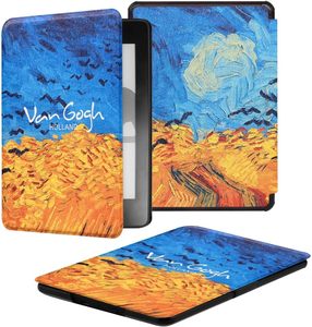 Housse de <span class=keywords><strong>livre</strong></span> en cuir PU personnalisée avec impression par sublimation, étui intelligent avec sangle de maintien pour <span class=keywords><strong>Amazon</strong></span> 6 pouces, tout nouveau <span class=keywords><strong>Kindle</strong></span> 11e et 12e génération 2022 2024 - Product Image 3