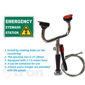 Masaüstü bakır galvanik göz yıkama istasyonu el göz yıkama Lab göz yıkama laboratuvar acil kurtarma - Product Image 3