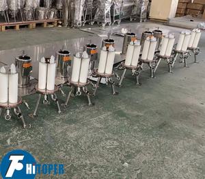 Máquina de purificación de agua natural de filtro de cartucho, llenador de estructura vertical con elemento de filtro de finura - Product Image 4