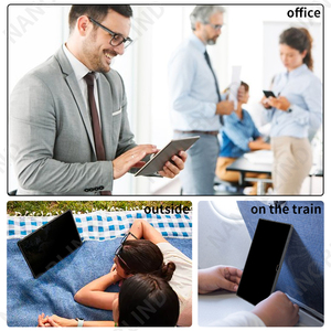 Nanoblind với <span class=keywords><strong>Samsung</strong></span> Galaxy Tab S9 siêu dễ dàng cài đặt chống nhìn trộm bảo vệ màn hình riêng tư ánh sáng màu xanh vật nuôi noutbook 2.5D - Product Image 3