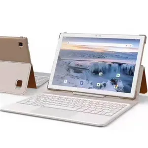 OEM 제조 업체 8 코어 높은 2.0GHZ 2.4G/5G 듀얼 밴드 와이파이 10.1 인치 2 in1 최신 안드로이드 10.0 태블릿 휴대용 노트북 태블릿 PC