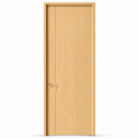 Porte de chambre insonorisée en bois mélaminé couleur personnalisée avec bordure PUR pour la rénovation en gros des dortoirs