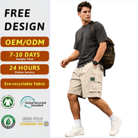 Shorts cargo Gorpcore multi-poches à cordon de serrage OEM ODM certifiés GRS, coupe décontractée, style Old Money, respirants, utilitaires, pour la ville