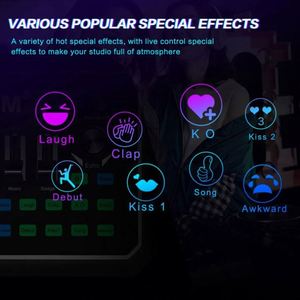 Carte son externe USB en gros pour YouTube, smartphone, PC, tablette, spectacle en direct, chant, avec interface Bluetooth - Product Image 6