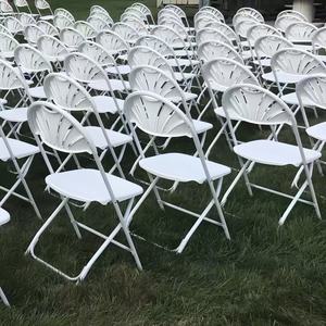 Sedia Pieghevole <span class=keywords><strong>in</strong></span> Acciaio e Plastica con Schienale a Ventaglio, Moderna, Comoda e Resistente per Scuola, Eventi, Feste e <span class=keywords><strong>Giardino</strong></span> - Product Image 6