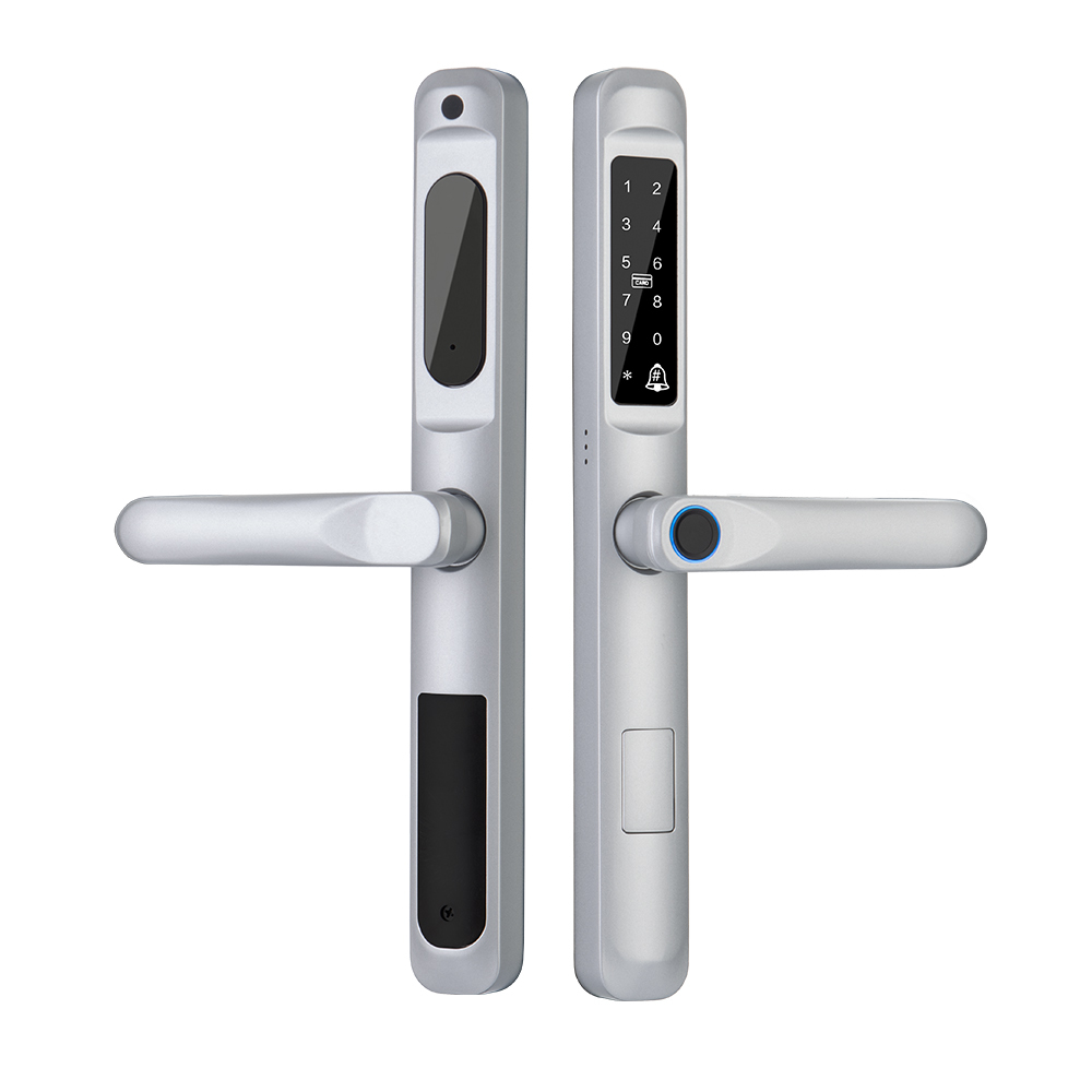 Waterproof Sliding Door Lock Password Electronic TTlock Thermal Break Aluminum Door Lock Outdoor Fingerprint Smart Door Lock · image 7