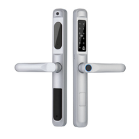 Serrure de porte coulissante étanche à code électronique TTlock, serrure de porte en aluminium à rupture thermique, serrure de porte intelligente extérieure à empreinte digitale