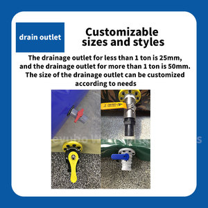 Tanque de Almacenamiento de <span class=keywords><strong>Agua</strong></span> Plegable de PVC de 200L, Sin Soporte, para Riego Agrícola y Camping - Product Image 2
