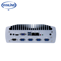 IBOX 605 Intel 6th 7th 8th & 9th Gen PC industrial sin ventilador Core I3 I5 I7 DDR4 Mini PC integrado con ranura M.2 2280 Windows Stock