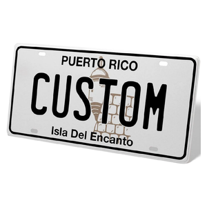 Placa de Matrícula Personalizada de Ponce, Puerto Rico, 6x12 Pulgadas, con su Texto, Logotipo o Imagen, Placa Decorativa Metálica para Auto o Camioneta, Venta al Por Mayor - Product Image 2