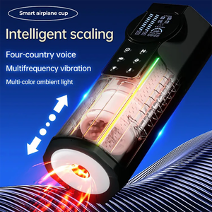 振動伸縮式ボイスポケットプッシー男性バイブレーターカップ自動男性マスターベーター大人のおもちゃ男性の大人のおもちゃ - Product Image 3